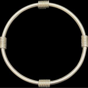 Silver-Tone Bangle Bracelet
